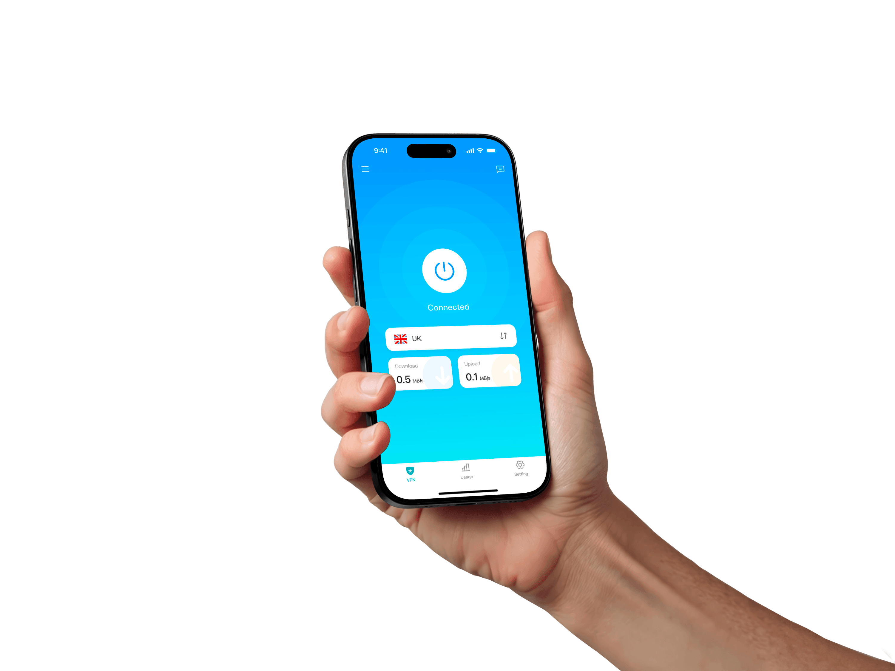 Drift VPN mobile app interface