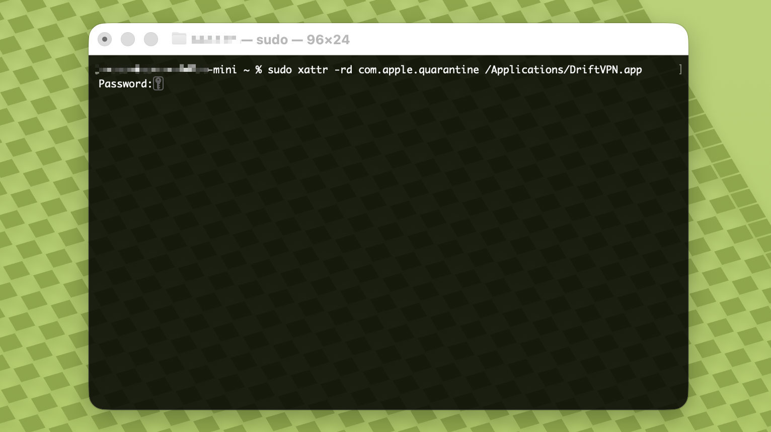 DriftVPN macOS 安装教程截图