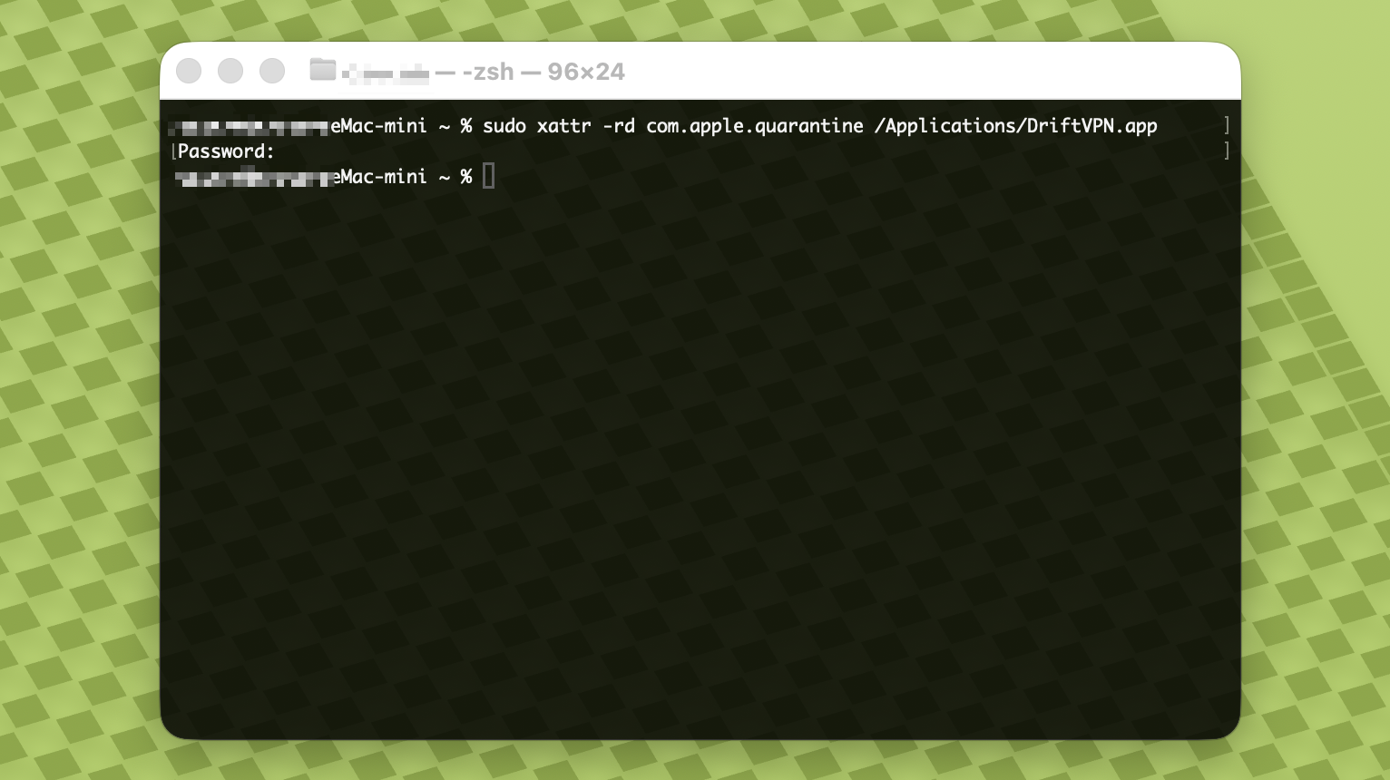DriftVPN macOS 安装教程截图